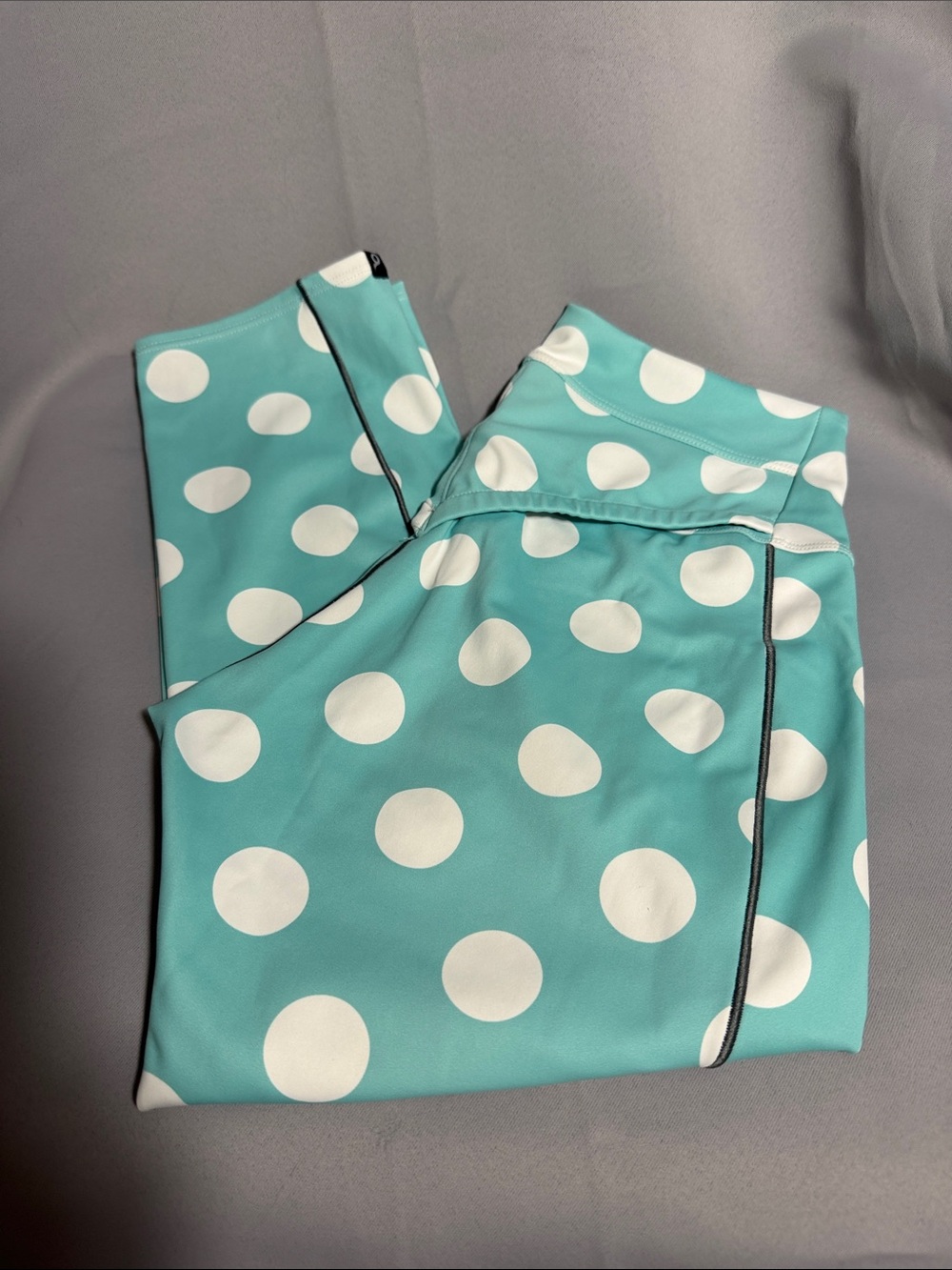 SOAS Aqua Polka Dot Leggings